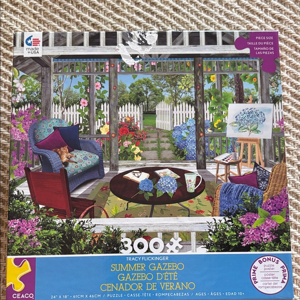 Summer Gazebo 300-Piece Puzzle - Multicolor